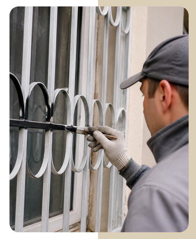 Покраска оконных решеток в Кунгуре по цене от 4615 р. | ДвериЛегко-Кнг